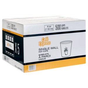 Single Wall White Hot Cups
